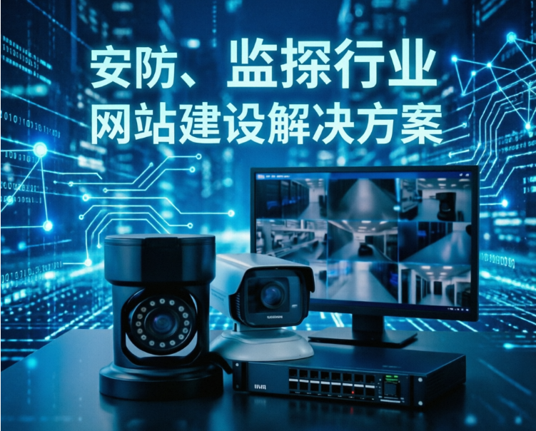安防、监控行业网站建设解决方案