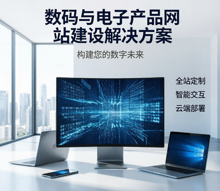 数码、电子产品网站建设解决方案